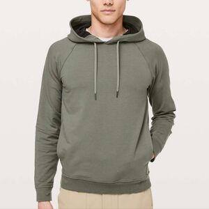 Lululemon City Sweat Pullover Hoodie Grey Sage, XL Excellent Condition